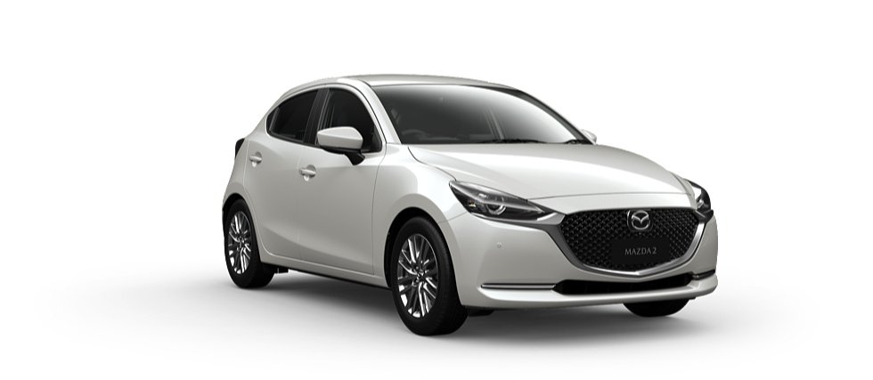 Top hình ảnh Mazda 2 2021 màu trắng đẹp ngây ngất