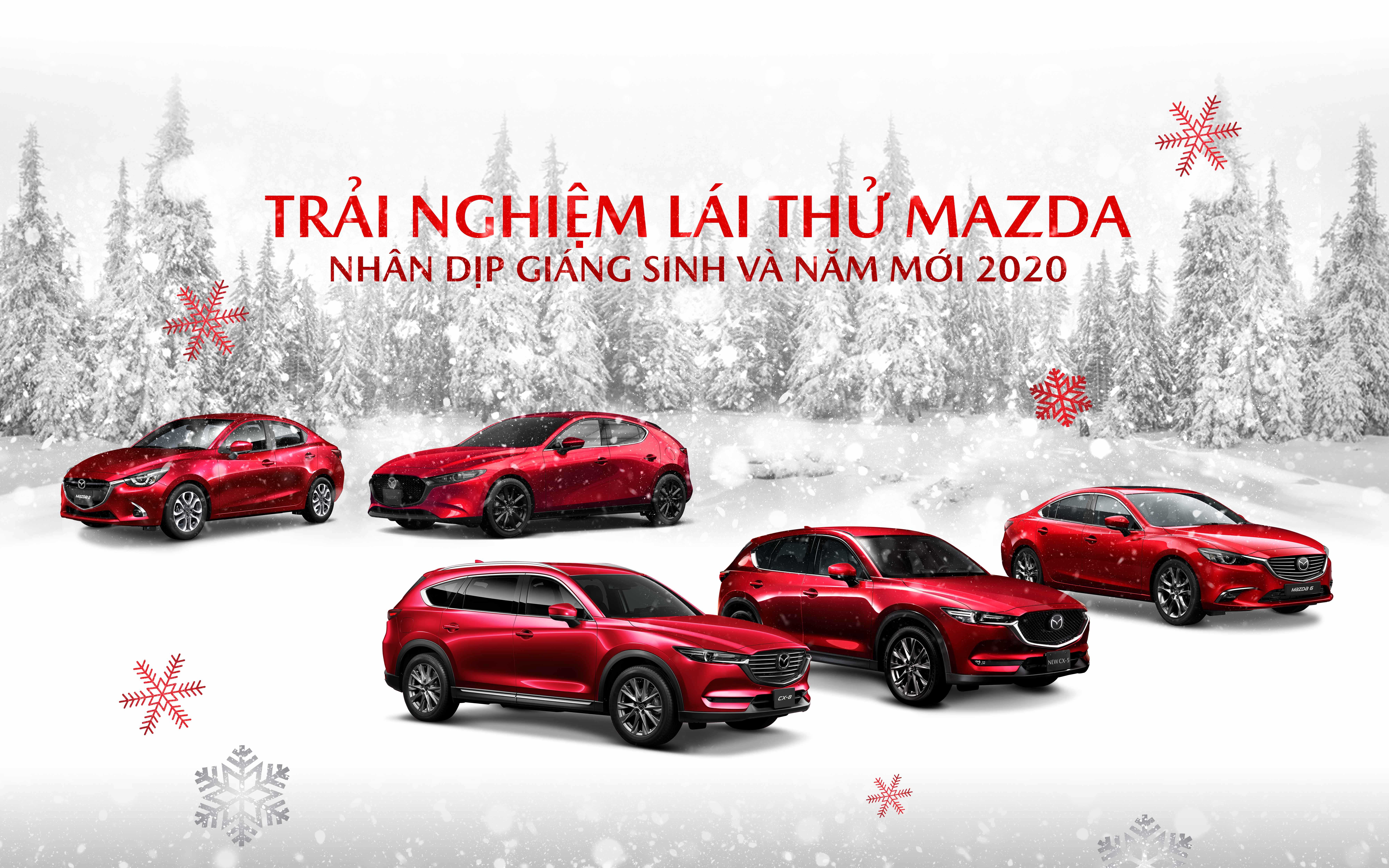 Lái thử và trải nghiệm các dòng xe Mazda trong dịp Giáng sinh và năm mới sẽ là một trải nghiệm đầy thú vị. Mazda mang đến không chỉ các tính năng vượt trội mà còn cảm giác lái thoải mái và an toàn trên mọi chuyến đi.