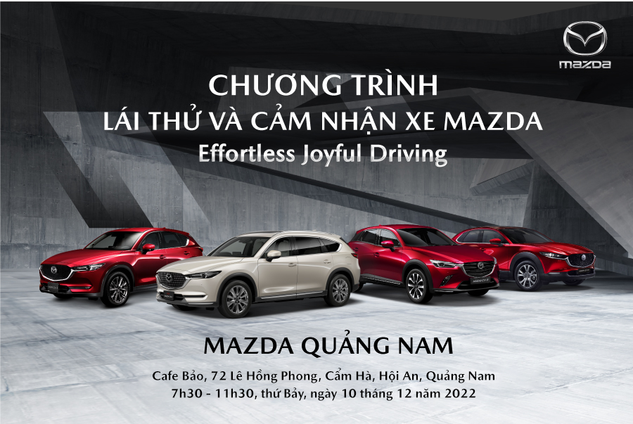 Lái thử xe Mazda: Mazda là một trong những hãng xe được yêu thích nhất ở Việt Nam. Hãy đăng ký lái thử xe Mazda để trải nghiệm cảm giác lái tuyệt vời và chất lượng sản phẩm đạt tiêu chuẩn quốc tế. Xem hình ảnh để chọn lựa mẫu xe ưa thích nhất.