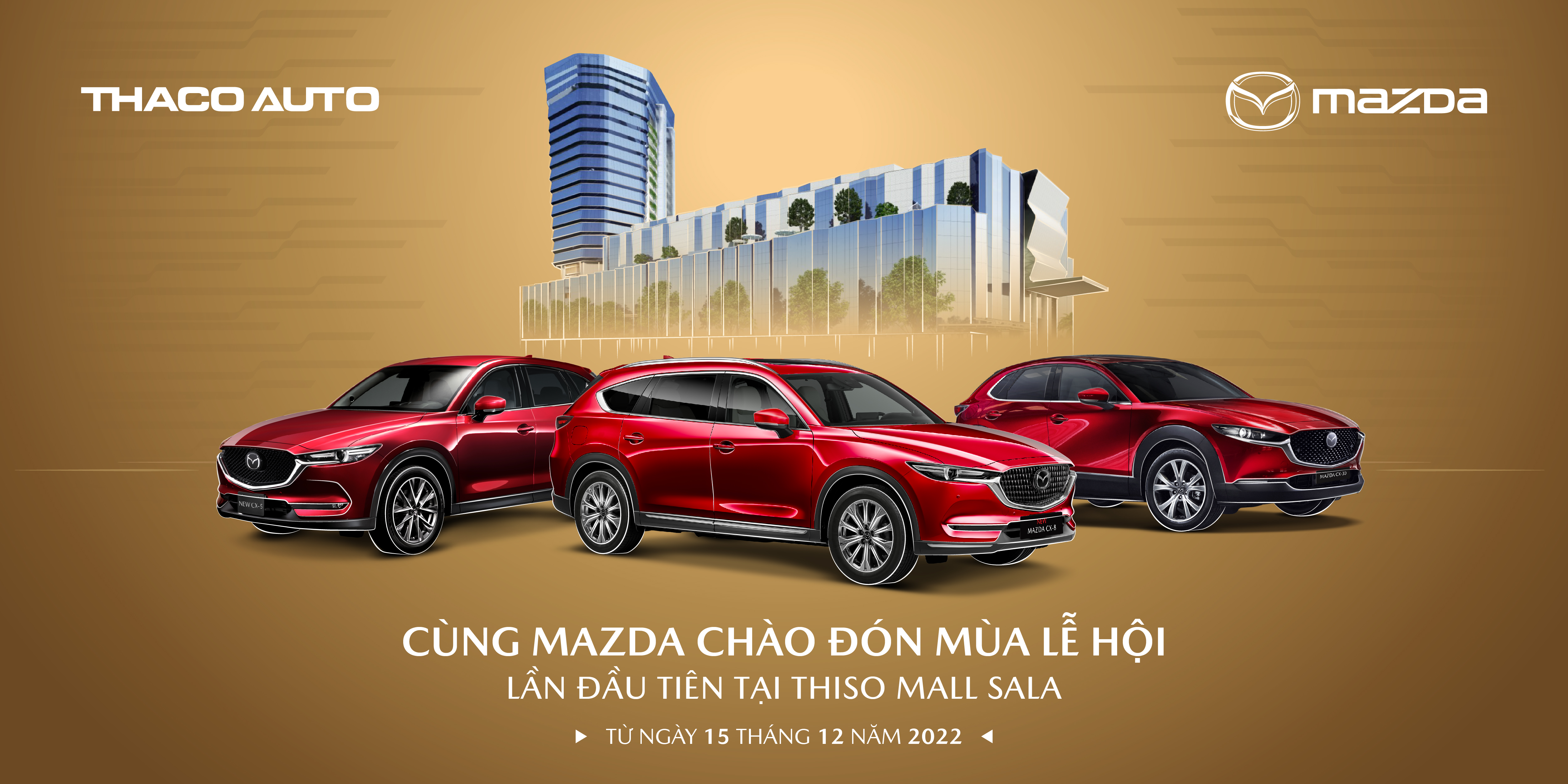 MAZDA CHÍNH THỨC KHỞI ĐỘNG SỰ KIỆN TRƯNG BÀY XE TẠI THISO MALL: Bạn đang tìm kiếm một chiếc xe mới cho mùa đông năm 2024? Hãy đến tham dự sự kiện trưng bày xe Mazda mới nhất tại Thiso Mall. Đây là cơ hội để bạn chiêm ngưỡng và trải nghiệm các dòng xe Mazda chất lượng cao và tiên tiến nhất tại Việt Nam. Chắc chắn sẽ không làm bạn thất vọng!